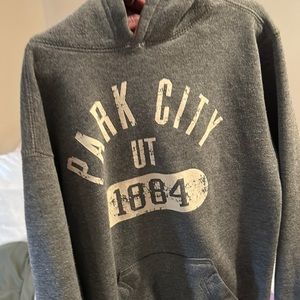 Park city UT sweatshirt, medium in kids i think. Has been worn a bit